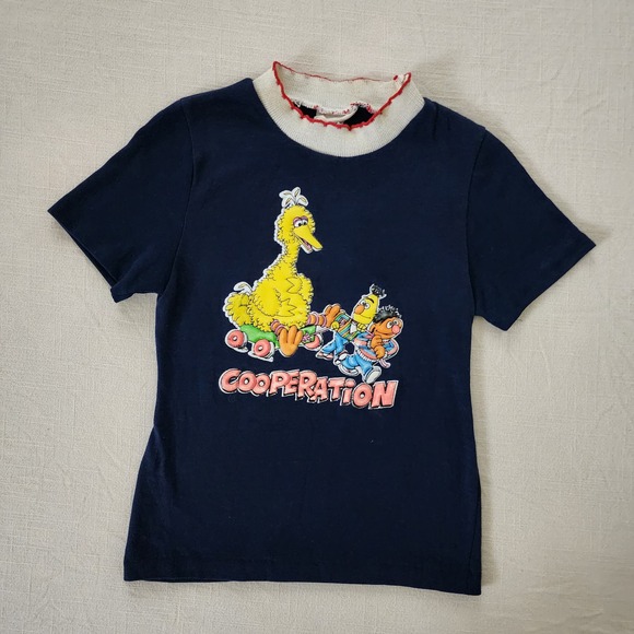 Vintage 70s Sesame Street Girly Shirt 4t